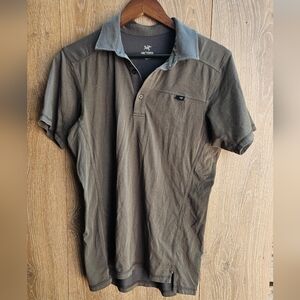 Arc'teryx Polo Shirt Gray Small